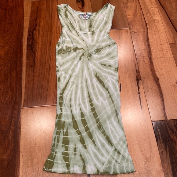 Hard Tail Tops - NWOT- HARD TAIL VINTAGE TIE DYE TANK TOP - WOMENS XS